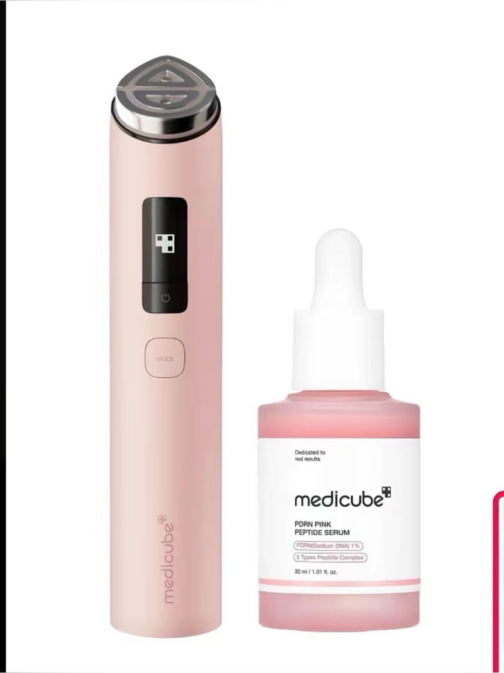 NIB Medicube Booster Pro X2 Pink W/ PDRN Serum